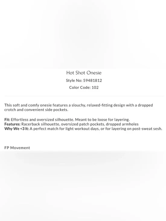 NWT Free People Movement S Hot Shot Onesie in Deep Mulberry New Jumpsuit Romper - Picture 5 of 7